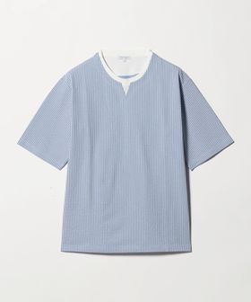 A DAY IN THE LIFE/シルケット サッカー フェイクレイヤード キーネックカットソー―吸水速乾―＜A DAY IN THE LIFE＞/Tシャツ / カットソー