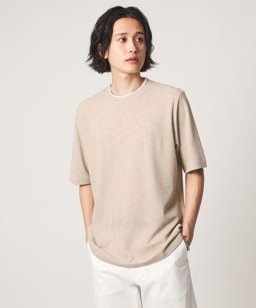 A DAY IN THE LIFE/リネンライク カノコ フェイクレイヤード カットソー＜A DAY IN THE LIFE＞/Tシャツ / カットソー