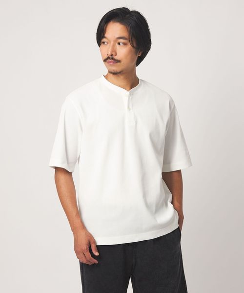 A DAY IN THE LIFE/クリアワッフル リラックス ヘンリーネックカットソー＜A DAY IN THE LIFE＞/Tシャツ / カットソー
