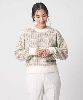 A DAY IN THE LIFE/ツイードライク クルーネックニット ＜A DAY IN THE LIFE＞/ニット / セーター