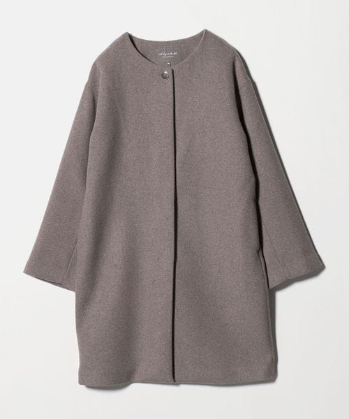A DAY IN THE LIFE/カシミヤブレンド ノーカラーコート ＜A DAY IN THE LIFE＞/ノーカラーコート