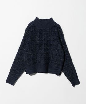 A DAY IN THE LIFE/フェザー×テープヤーン ツイードライク ハイネックニット ＜A DAY IN THE LIFE＞/ニット / セーター