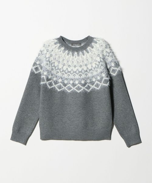 A DAY IN THE LIFE/フェザー ノルディックニット ‐ウォッシャブル‐＜A DAY IN THE LIFE＞/ニット / セーター