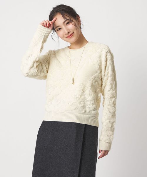 A DAY IN THE LIFE/ループジャガード クルーネックニット ＜A DAY IN THE LIFE＞/ニット / セーター