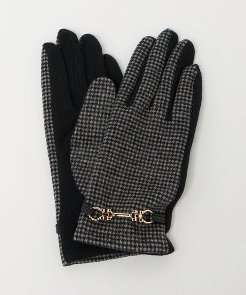 A DAY IN THE LIFE/チェックジャージー グローブ 手袋 ダークグレー ＜A DAY IN THE LIFE＞/グローブ / 手袋