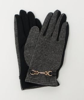 A DAY IN THE LIFE/チェックジャージー グローブ 手袋 ダークグレー ＜A DAY IN THE LIFE＞/グローブ / 手袋