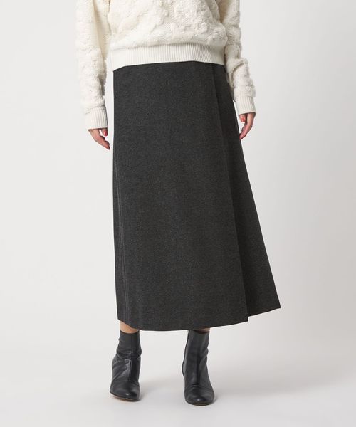 A DAY IN THE LIFE/メランジ ヘリンボーン ラップスカート ＜A DAY IN THE LIFE＞/ミモレ / ロング
