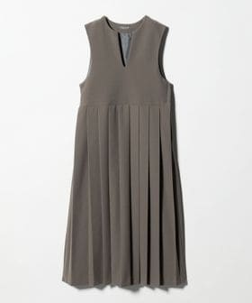 A DAY IN THE LIFE/ニットメルトン プリーツ キーネック ジャンパースカート ＜A DAY IN THE LIFE＞/ジャンパースカート