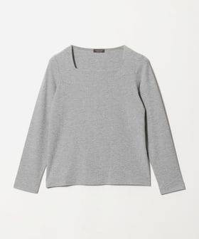 A DAY IN THE LIFE/ラッセルストライプ スクエアネック プルオーバー ミドルグレー ＜A DAY IN THE LIFE＞/Tシャツ / カットソー