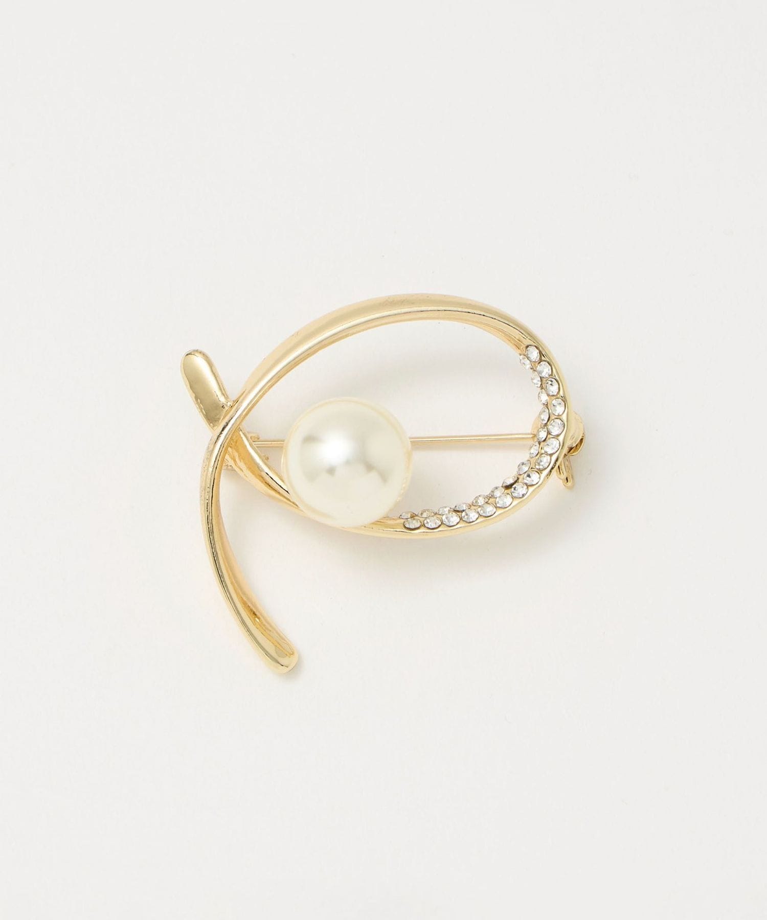 フェイクパール×ガラス ブローチ ＜A DAY IN THE LIFE＞