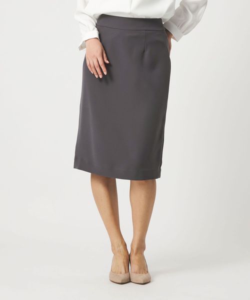 A DAY IN THE LIFE/ダブルクロス タイトスカート ‐セットアップ対応・ウォッシャブル‐ ＜A DAY IN THE LIFE＞/ひざ丈