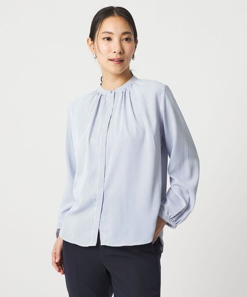 A DAY IN THE LIFE/ギャザー メタルボタンブラウス ＜A DAY IN THE LIFE＞/シャツ / ブラウス