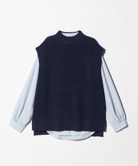 A DAY IN THE LIFE/カタアゼ ハイネックベスト＋シャツ ‐ウォッシャブル‐＜A DAY IN THE LIFE＞/ベスト