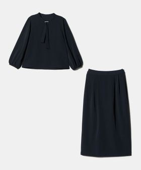 A DAY IN THE LIFE/ボウタイブラウス＋スカート ‐ウォッシャブル‐＜A DAY IN THE LIFE＞/ワンピース