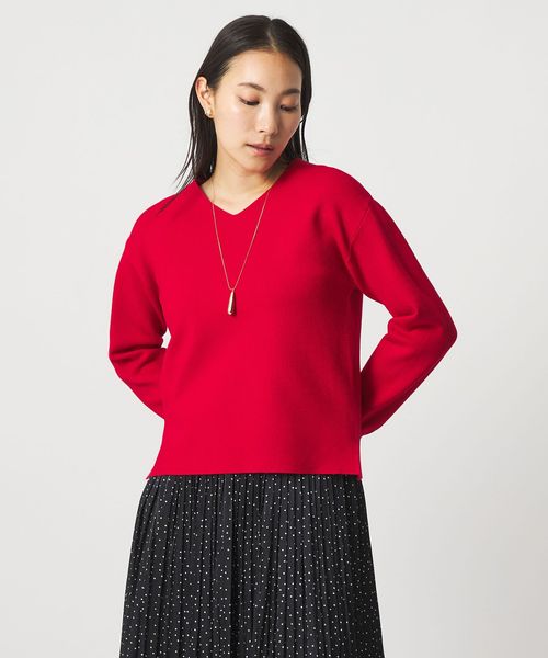 A DAY IN THE LIFE/ミラノリブ Vネックニット ‐ウォッシャブル‐＜A DAY IN THE LIFE＞/ニット / セーター