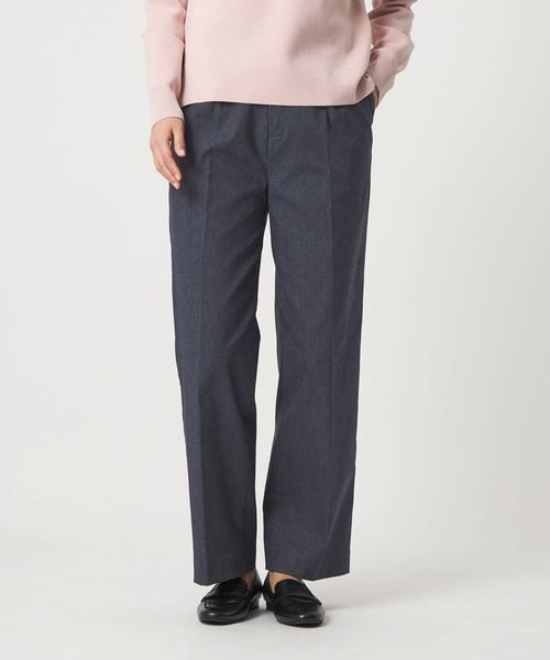 A DAY IN THE LIFE/シャンブレー ワイドパンツ ‐ウォッシャブル‐＜A DAY IN THE LIFE＞/スラックス