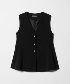 A DAY IN THE LIFE/ダブルニット ペプラムベスト ‐セットアップ対応・ウォッシャブル‐＜A DAY IN THE LIFE＞/ベスト