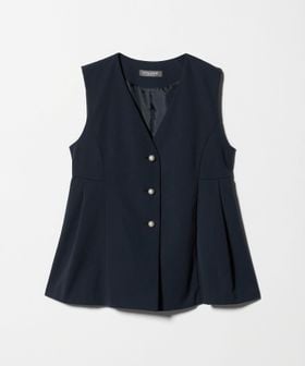 A DAY IN THE LIFE/ダブルニット ペプラムベスト ‐セットアップ対応・ウォッシャブル‐＜A DAY IN THE LIFE＞/ベスト