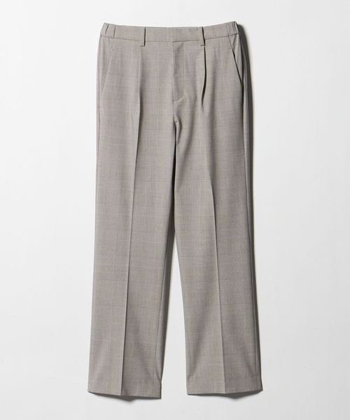 A DAY IN THE LIFE/グレンチェック タックストレートパンツ  ‐セットアップ対応・ウォッシャブル‐ ＜A DAY IN THE LIFE＞/セットアップ パンツ