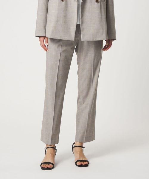 A DAY IN THE LIFE/グレンチェック タックストレートパンツ  ‐セットアップ対応・ウォッシャブル‐ ＜A DAY IN THE LIFE＞/セットアップ パンツ