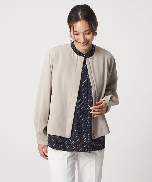 A DAY IN THE LIFE/ツイル ノーカラー ブルゾン ‐ウォッシャブル‐＜A DAY IN THE LIFE＞/その他コート / ブルゾン