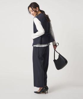 A DAY IN THE LIFE/ベルトベスト＋ワイドパンツ ‐ウォッシャブル‐＜A DAY IN THE LIFE＞/スーツ / セットアップ