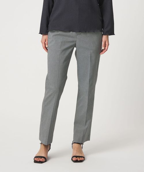 A DAY IN THE LIFE/ギンガムチェック ストレートパンツ ‐ウォッシャブル・ストレッチ‐＜A DAY IN THE LIFE＞/スラックス