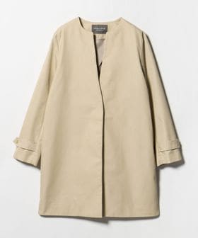 A DAY IN THE LIFE/ツイル キーネックコート ＜A DAY IN THE LIFE＞/ノーカラーコート