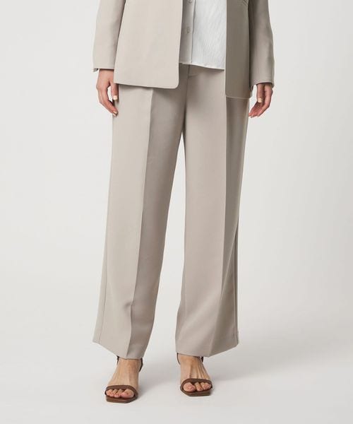 A DAY IN THE LIFE/コンフォート ダブルクロス  タック ワイドパンツ ‐セットアップ対応・ウォッシャブル‐ ＜A DAY IN THE LIFE＞/セットアップ パンツ