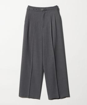 A DAY IN THE LIFE/ツイル ベルテッド 2プリーツワイドパンツ ‐ウォッシャブル‐＜A DAY IN THE LIFE＞/スラックス