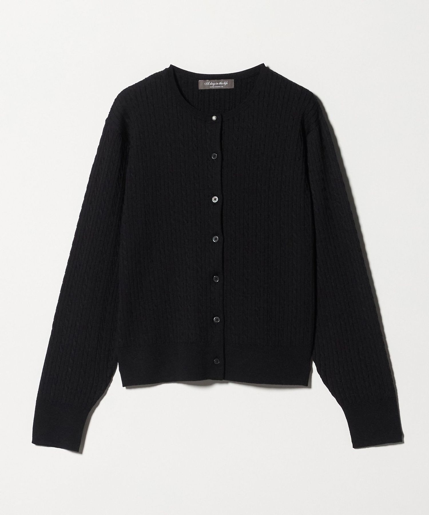 ケーブルカーディガン ‐ウォッシャブル‐＜A DAY IN THE LIFE＞