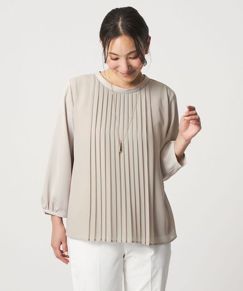 A DAY IN THE LIFE/シフォンプリーツ 2WAYブラウス 8分袖 ＜A DAY IN THE LIFE＞/シャツ / ブラウス
