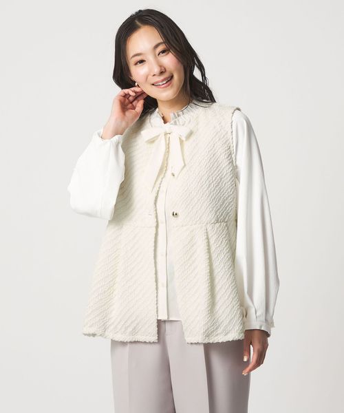 A DAY IN THE LIFE/カットジャガード ペプラム ベスト ＜A DAY IN THE LIFE＞/ベスト