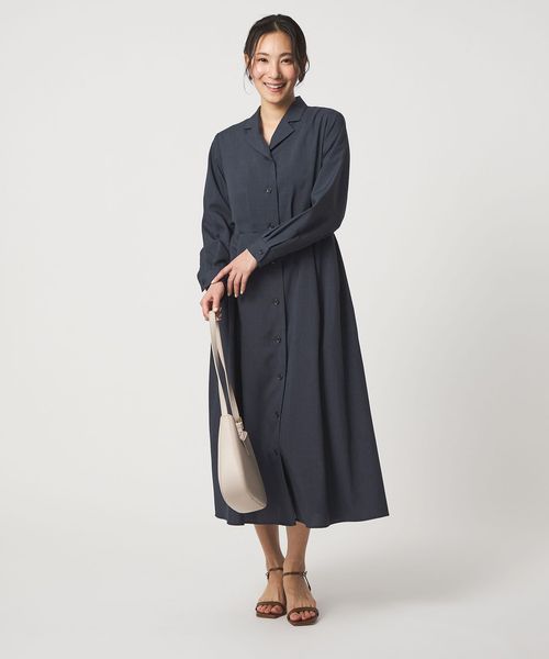 A DAY IN THE LIFE/オープンカラー シャツワンピース ‐ウォッシャブル‐＜A DAY IN THE LIFE＞/ワンピース