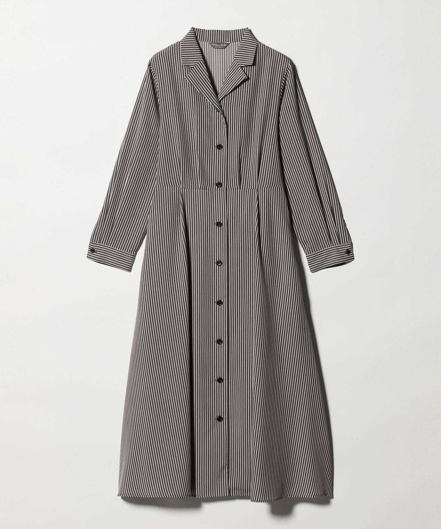 オープンカラー シャツワンピース ‐ウォッシャブル‐＜A DAY IN THE LIFE＞