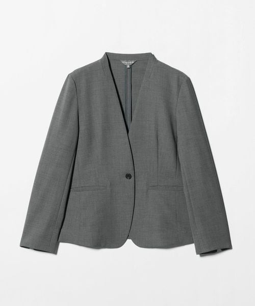 A DAY IN THE LIFE/リネンライクドビー Vネックジャケット ‐セットアップ対応・マシンウォッシャブル‐＜A DAY IN THE LIFE＞/セットアップ ジャケット