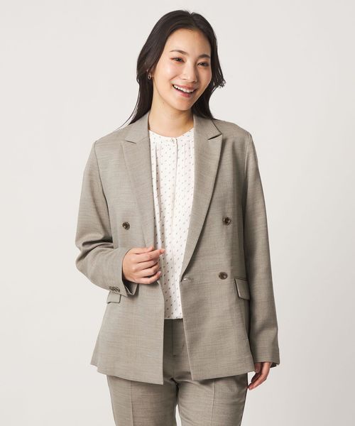 A DAY IN THE LIFE/スラブツイル 4ボタン ダブルジャケット ‐セットアップ対応・マシンウォッシャブル‐ ＜A DAY IN THE LIFE＞/セットアップ ジャケット