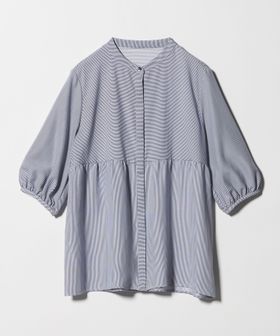 A DAY IN THE LIFE/ペプラム バンドカラーブラウス 6分袖 ＜A DAY IN THE LIFE＞/シャツ / ブラウス