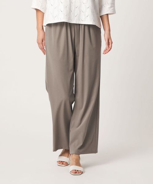 A DAY IN THE LIFE/ジャージー ワイドパンツ ‐接触冷感‐ ＜A DAY IN THE LIFE＞/イージーパンツ