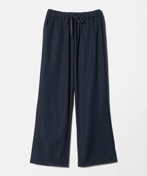 A DAY IN THE LIFE/ジャージー ストライプ ワイドパンツ ‐接触冷感‐ ＜A DAY IN THE LIFE＞/イージーパンツ