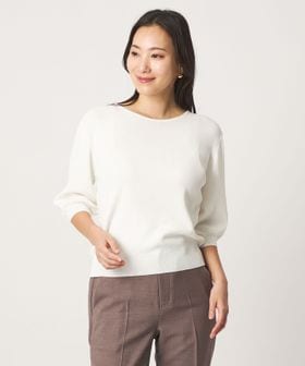 A DAY IN THE LIFE/フルニードル パフスリーブニット 5分袖 ‐ウォッシャブル‐＜A DAY IN THE LIFE＞/ニット / セーター