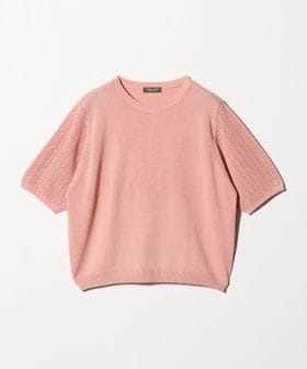 A DAY IN THE LIFE/メッシュコンビ ショートスリーブニット ‐ウォッシャブル‐＜A DAY IN THE LIFE＞/ニット / セーター