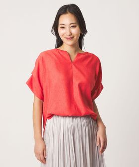 A DAY IN THE LIFE/リネンライク キーネック ドルマンブラウス ＜A DAY IN THE LIFE＞/シャツ / ブラウス