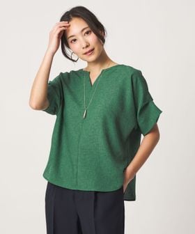 A DAY IN THE LIFE/リネンライク キーネック ドルマンブラウス ＜A DAY IN THE LIFE＞/シャツ / ブラウス