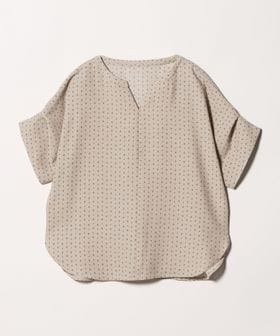 A DAY IN THE LIFE/リネンライク プリント キーネック ドルマンブラウス ＜A DAY IN THE LIFE＞/シャツ / ブラウス