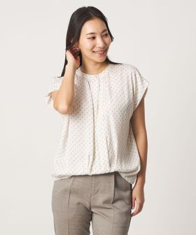 A DAY IN THE LIFE/フェイクパールボタン フレンチスリーブブラウス ＜A DAY IN THE LIFE＞/シャツ / ブラウス