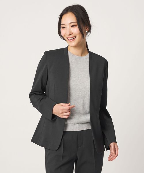 A DAY IN THE LIFE/ライトツイル Vネックジャケット ‐セットアップ対応・マシンウォッシャブル‐＜A DAY IN THE LIFE＞/セットアップ ジャケット