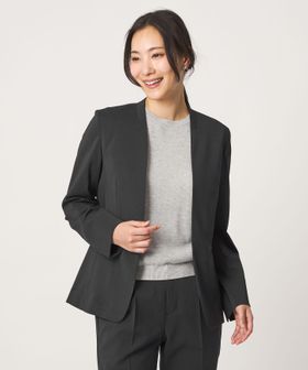 A DAY IN THE LIFE/ライトツイル Vネックジャケット ‐セットアップ対応・マシンウォッシャブル‐＜A DAY IN THE LIFE＞/セットアップ ジャケット