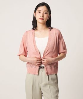 A DAY IN THE LIFE/シアーVネックカーディガン 5分袖 ‐ウォッシャブル‐ ＜A DAY IN THE LIFE＞/カーディガン / ボレロ