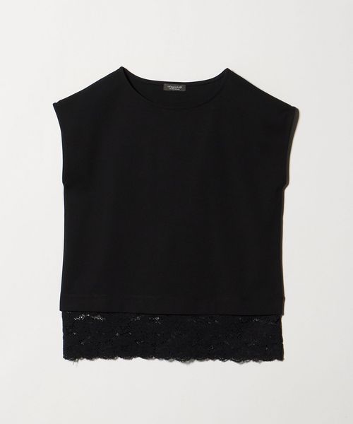 A DAY IN THE LIFE/ポンチ×レース レイヤードカットソー  ＜A DAY IN THE LIFE＞/Tシャツ / カットソー